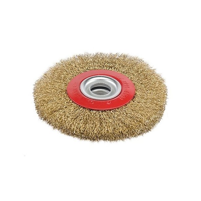 Brosse circulaire acier ondulé de touret