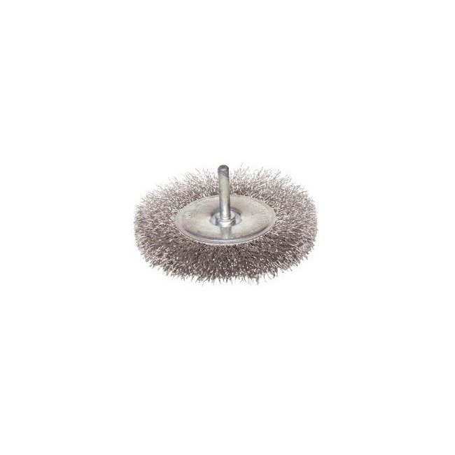 Brosse circulaire inox ondulé de perceuse