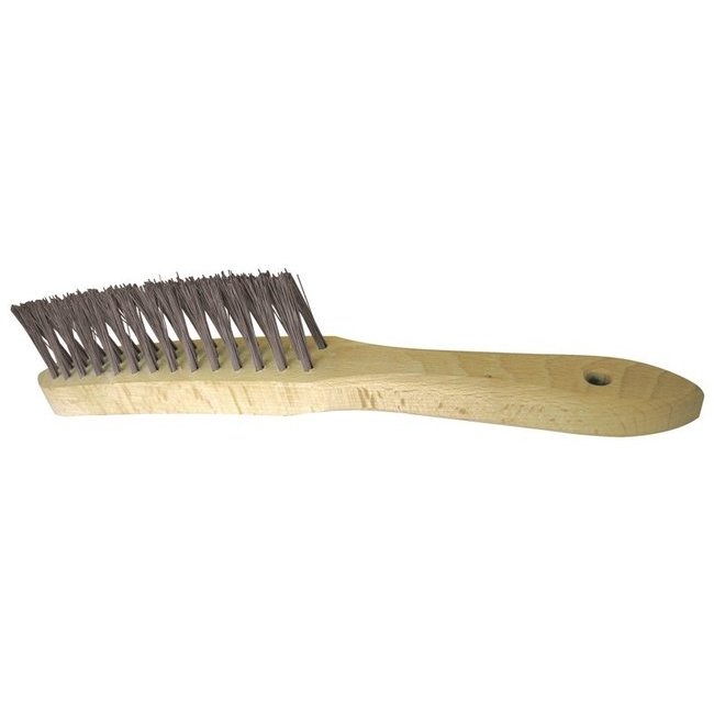 Brosse en V manche bois spécial soudure