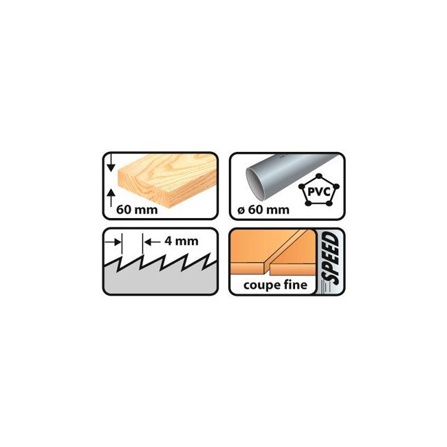 Lame scie sauteuse 75 mm