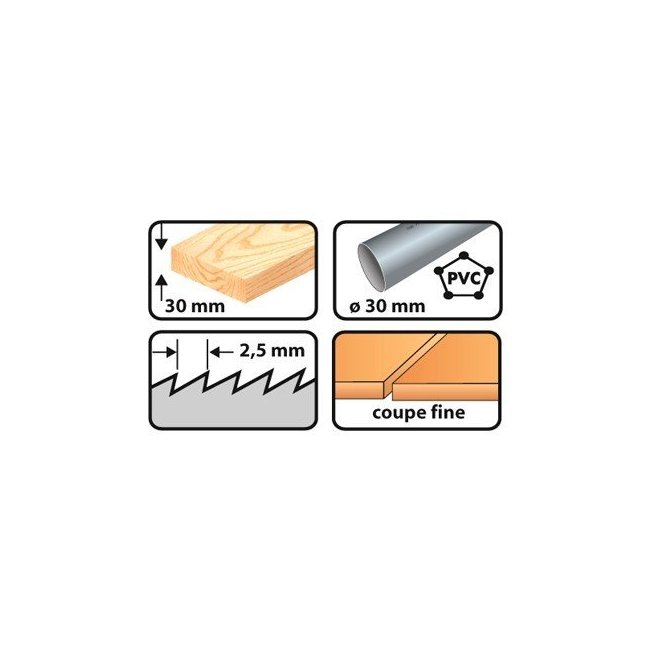 Lame scie sauteuse 75 mm