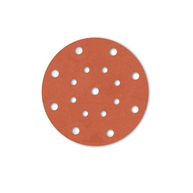 Disque abrasif 150 mm-6 trous-Red 25 ou 50 pièces