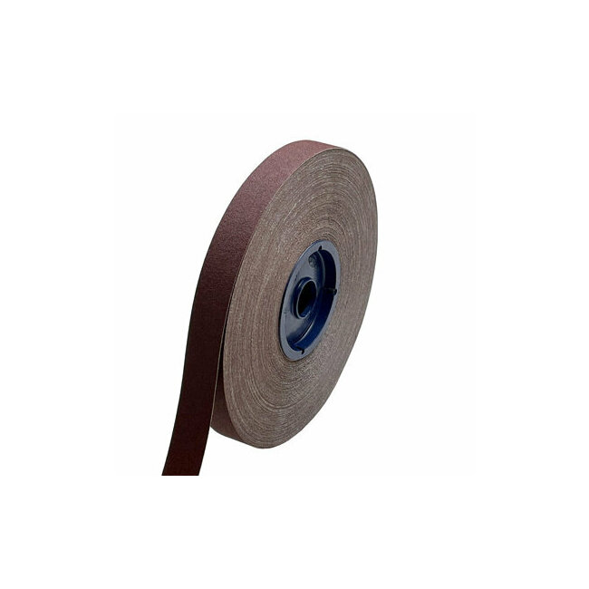 GEB - Rouleau d'atelier toile abrasive grain 80 en rouleau de 38mmx25m en  boîte dévidoir réf. 836002