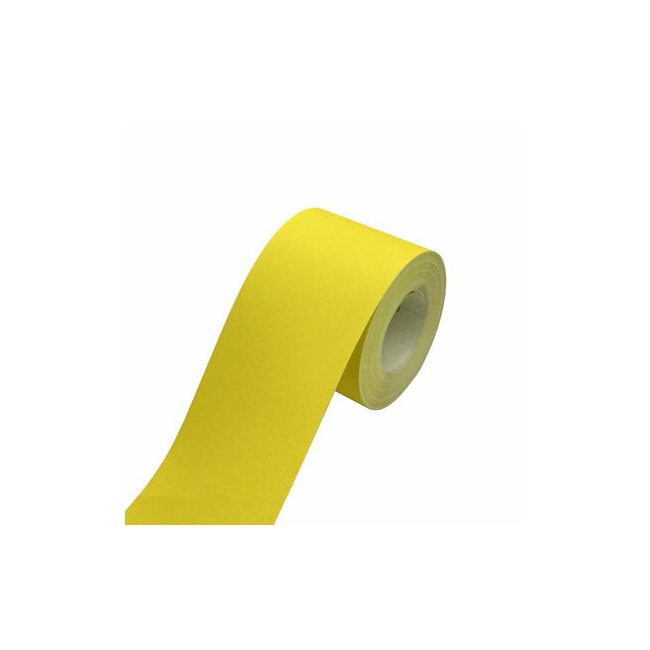 Rouleau papier jaune abrasif corindon 115 mm x 25 m