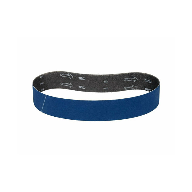 Bande abrasive zirconium 50x800 mm pour bois, m&eacute;taux et inox