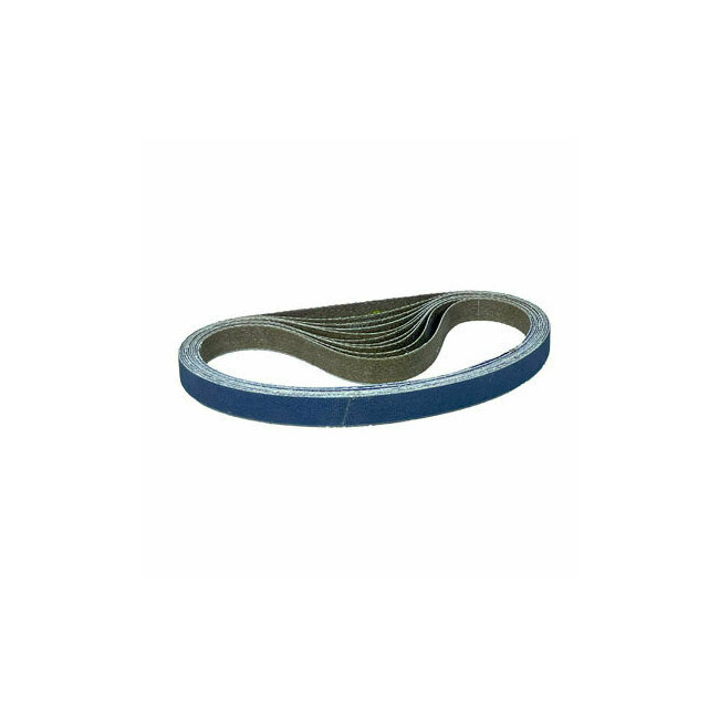 Bande abrasive zirconium 13x454 mm pour bois, m&eacute;taux et inox