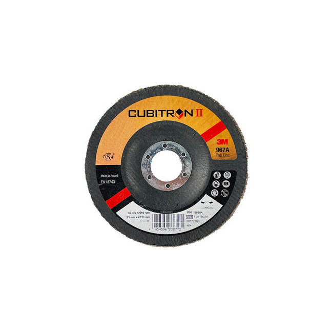Disque &agrave; lamelles conique 3M 967A � Cubitron II &Oslash;125 mm