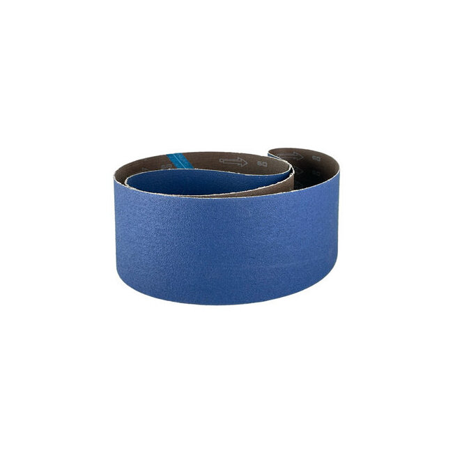 Bande abrasive zirconium 120x1500 mm pour bois durs, m&eacute;taux inox