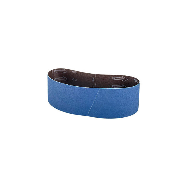 Bande abrasive zirconium 75x575 mm pour bois, m&eacute;taux et inox