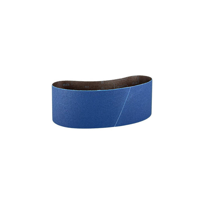 Bande abrasive zirconium 100x610 mm pour bois durs, m&eacute;taux inox