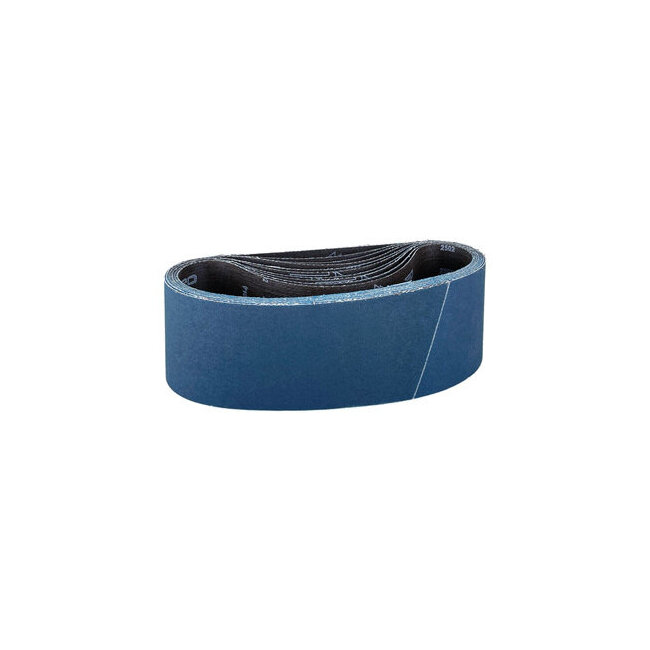 Bande abrasive zirconium 75x533 mm pour bois durs, m&eacute;taux inox