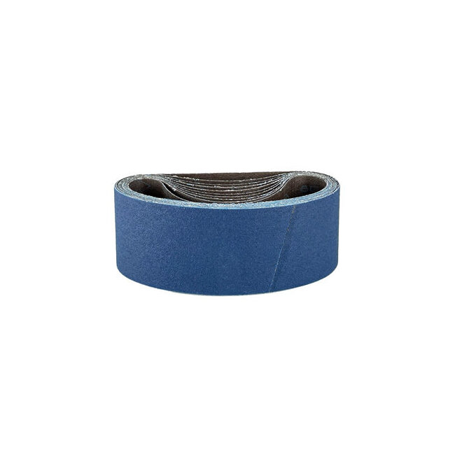 Bande abrasive zirconium 75x457 mm pour bois durs, m&eacute;taux inox