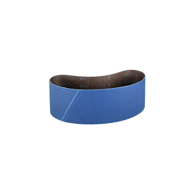 Bande abrasive zirconium 100x560 mm pour bois durs, m&eacute;taux inox