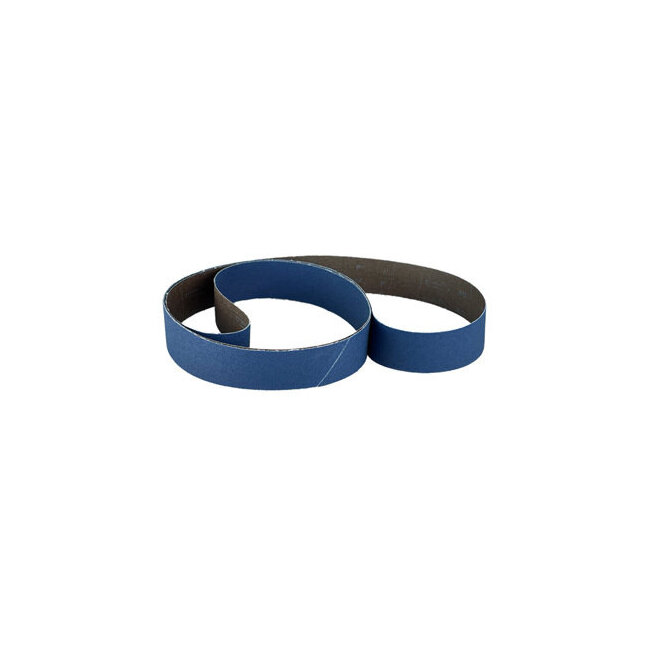 Bande abrasive zirconium 50x2500 mm pour bois durs, m&eacute;taux inox