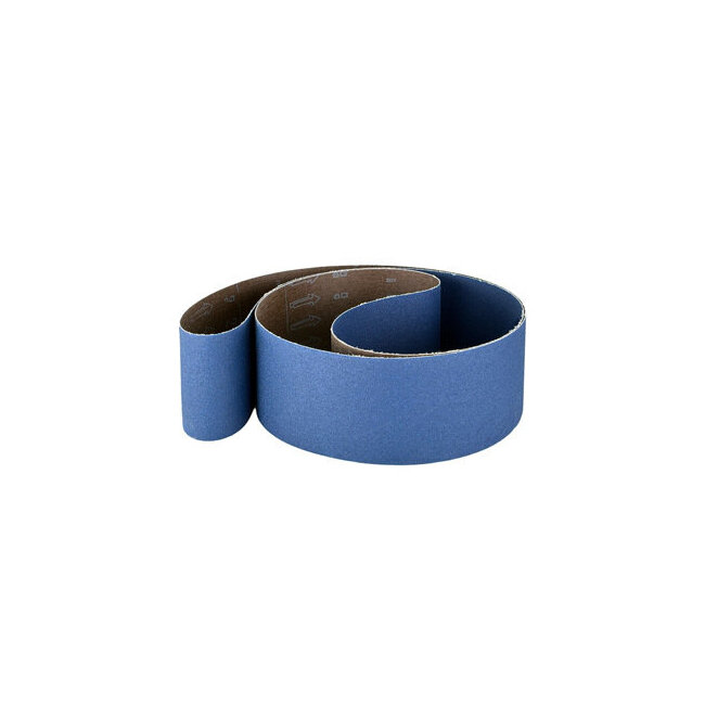 Bande abrasive zirconium 100x2000 mm pour bois durs et m&eacute;taux inox