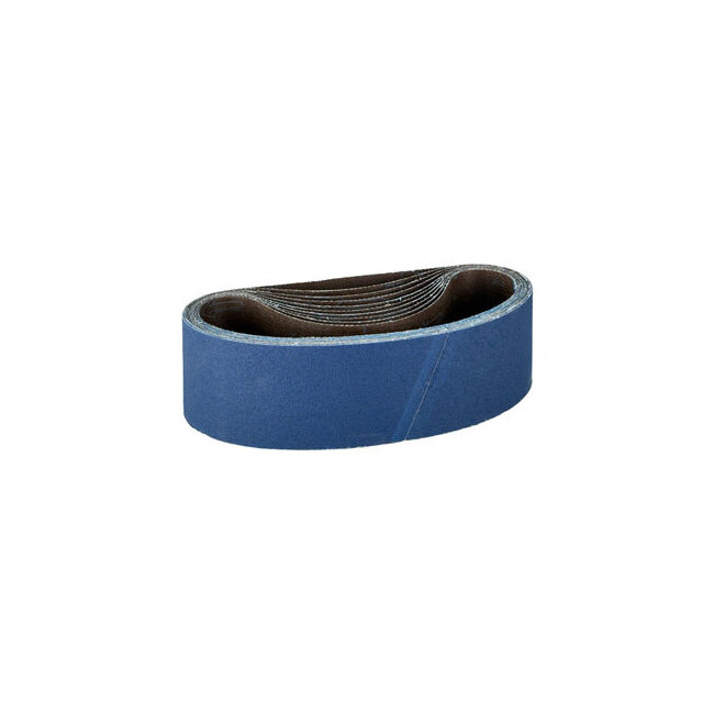 Bande abrasive zirconium 75x610 mm pour bois, m&eacute;taux et inox