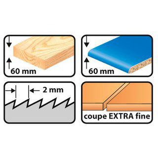 Lame de scie sauteuse 100mm pour couper le bois, le contreplaqué - MP.S -  3160-2