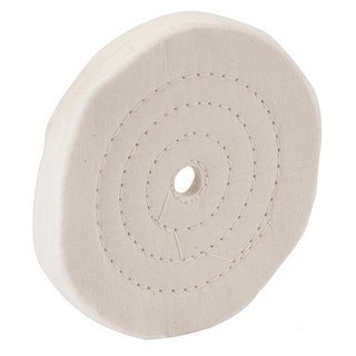 Disque à polir en coton 150 mm couture double en spirale