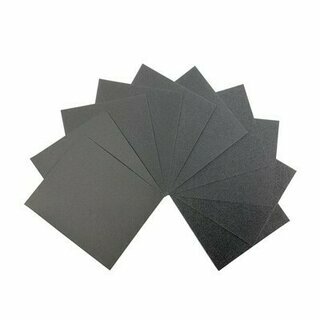 Lot panaché de feuilles abrasives à l'eau 230 x 280