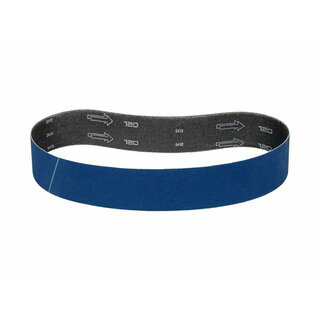 Bande abrasive zirconium 50x800 mm pour bois, m&eacute;taux et inox