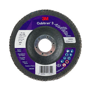 Disque à lamelles 3M Cubitron™ 3 – Série 1169F – Ø125 mm Disque lamelles 3M Cubitron II 1169F