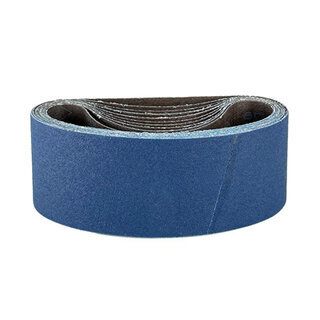 Bande abrasive zirconium 75x457 mm pour bois durs, métaux inox Bande abrasive zirconium 75x457 mm pour bois, métaux et inox